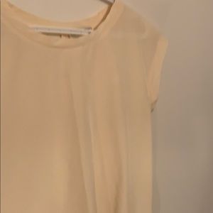 Abercrombie&Fitch//Cream Satin Blouse Open in Back